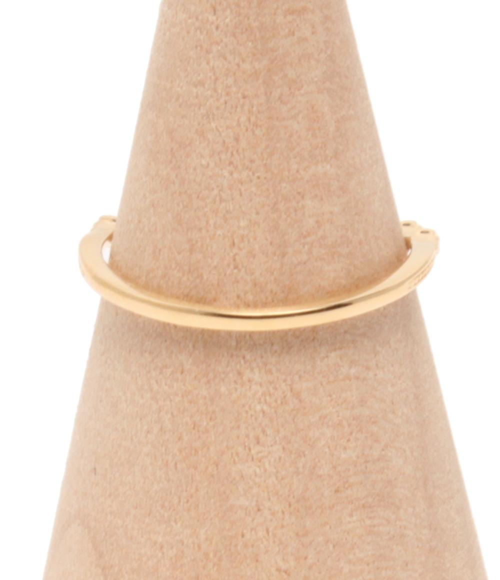 美品 agete リング 指輪 K18 ダイヤ 0.08ct レディース SIZE 10号 アガット