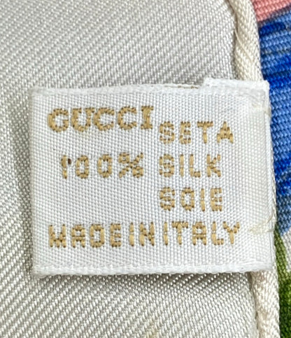 GUCCI スカーフ シルク 100% 花柄 レディース グッチ