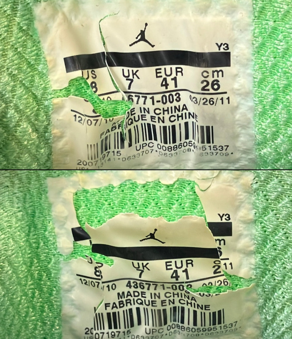 訳あり NIKE ミドルカットスニーカー エア ジョーダン 2011 ウォーリアー パック 436771-003 メンズ SIZE 26.0 ナイキ