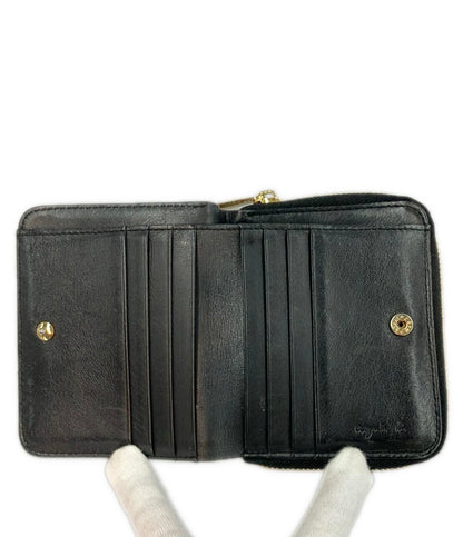 agnes b. ラウンドファスナー 二つ折り財布 レディース アニエスベー