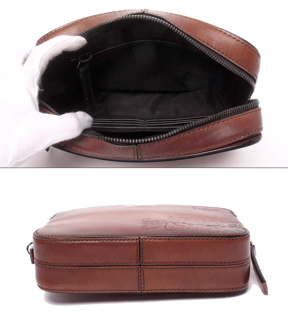 Berluti セカンドバッグ クラッチバッグ スクリット カリグラフィ パティーヌ プロファイル メンズ ベルルッティ