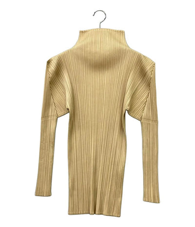 PLEATS PLEASE 長袖Tシャツ カットソー プリーツ加工 ボトルネック PP04-JK604 レディース SIZE 3 (L) プリーツプリーズ