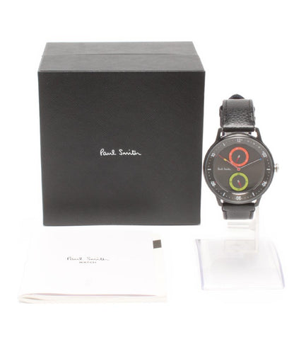 美品 Paul Smith 腕時計 2019本リミテッドモデル チャーチストリート クオーツ ブラック 6323-T025544 メンズ ポール・スミス