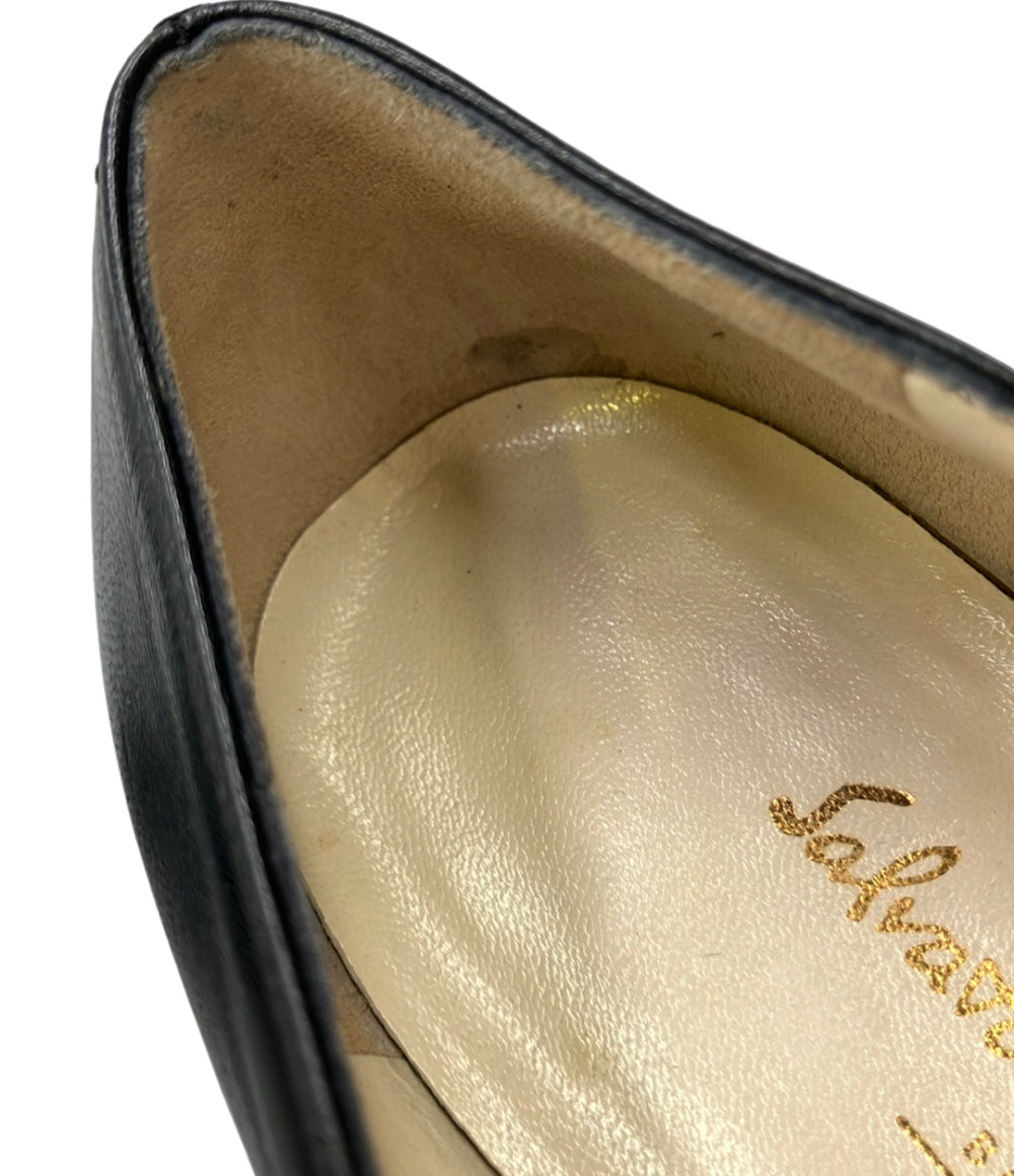 Salvatore Ferragamo ガンチーニスクエアトゥパンプス レディース SIZE 8 1/2 サルヴァトーレフェラガモ