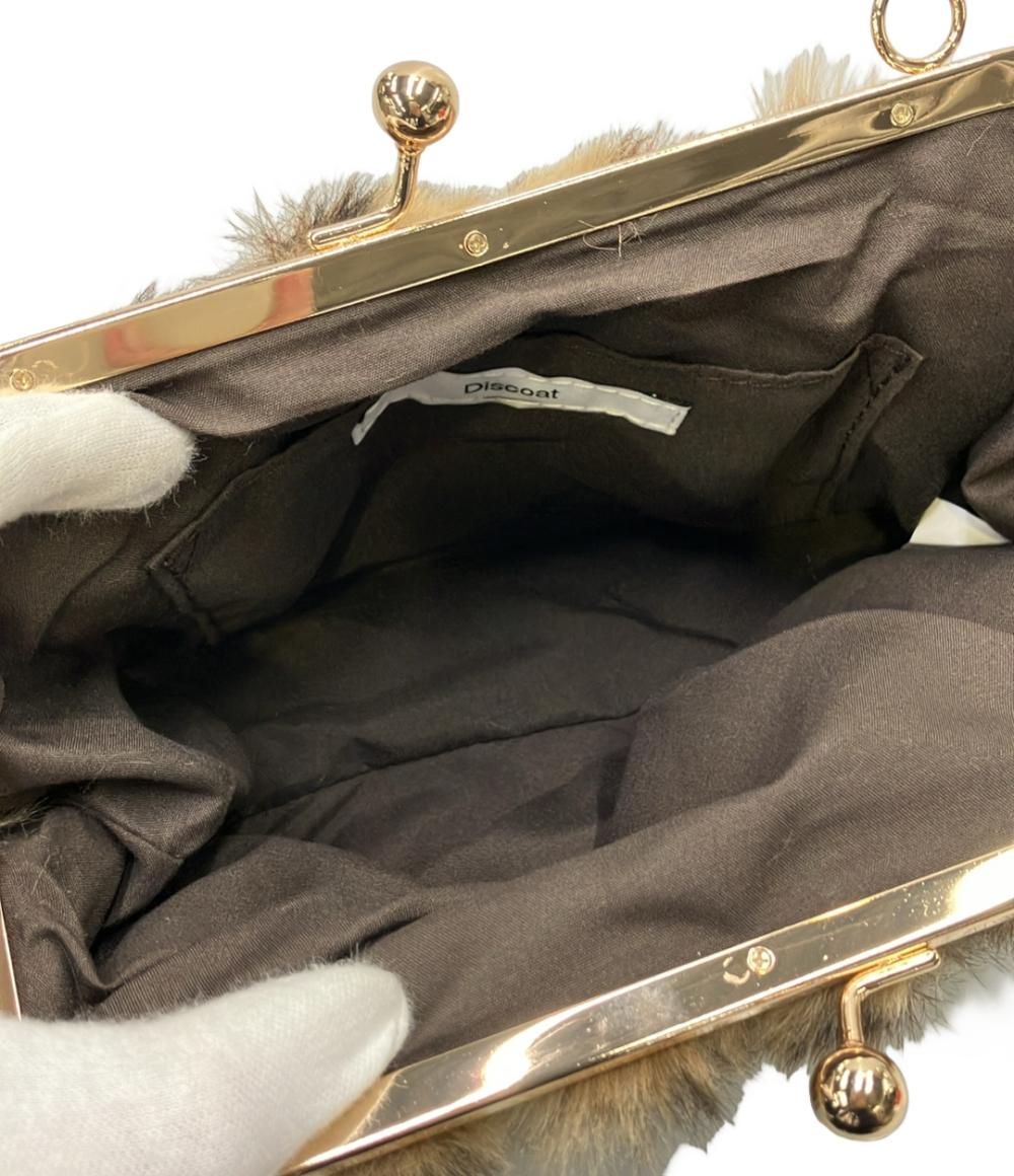 美品 Discoat 2WAY クラッチバッグ ショルダーバッグ 肩掛け レディース ディスコート