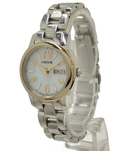 シチズン 腕時計 wicca ウィッカ ソーラー シルバー E001-R006703 レディース CITIZEN