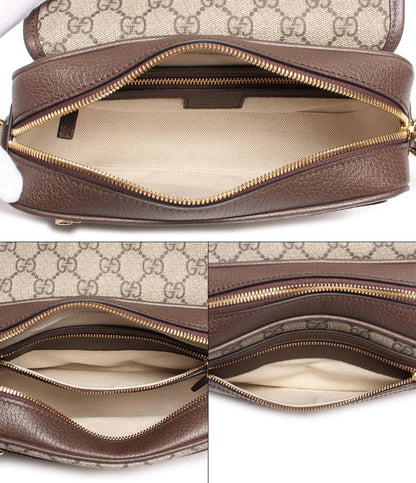 美品 グッチ レザー ショルダーバッグ スモール オフィディア GGスプリーム 72211 520981 レディース GUCCI
