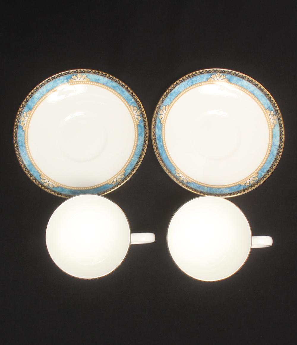 美品 ウェッジウッド カップ＆ソーサー 2客セット ペア カーゾン CURZON WEDGWOOD