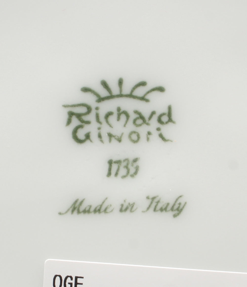 美品 Richard Ginori スクエアサラダボウル 皿 20cm ディッシュ ラウンド 14cm 4点サラダセット ベッキオホワイト リチャードジノリ