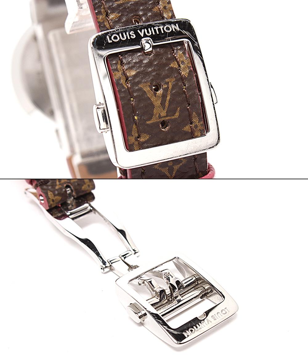 LOUIS VUITTON 腕時計 タンブール スリム PM クオーツ シルバー Q12MG