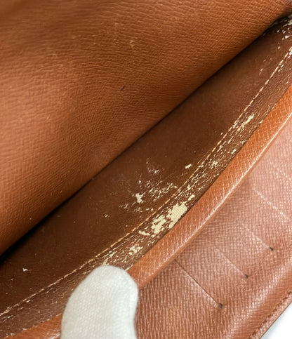 訳あり LOUIS VUITTON 三つ折り財布 ポルトトレゾール エテュイ パピエ モノグラム M61202 レディース メンズ ルイ・ヴィトン