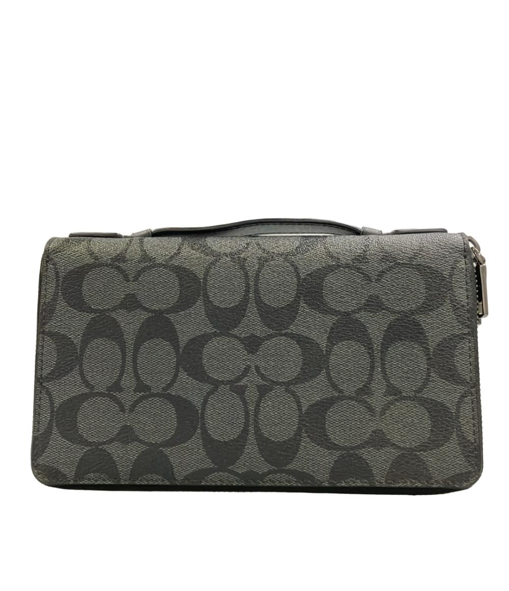 COACH ポーチ トラベルオーガナイザー 長財布 シグネチャー F93504 メンズ コーチ
