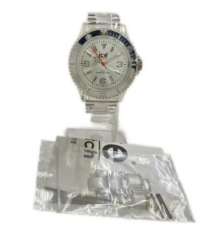 ice watch 腕時計 クオーツ シルバー メンズ アイスウォッチ