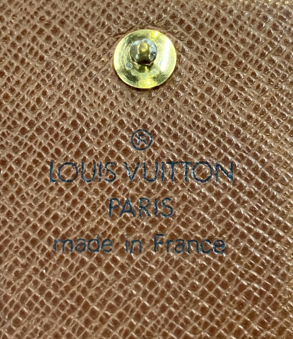 ルイヴィトン 二つ折り財布 ポルトモネビエ トレゾール モノグラム M61730 レディース LOUIS VUITTON