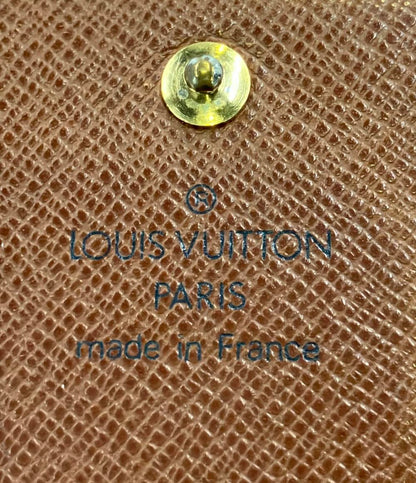 ルイヴィトン 二つ折り財布 ポルトモネビエ トレゾール モノグラム M61730 レディース LOUIS VUITTON