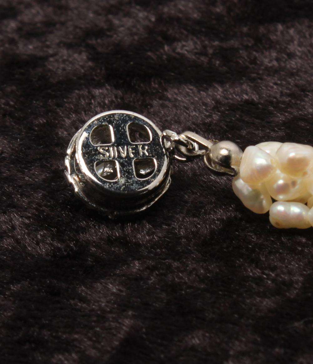 5連ネックレス SV 淡水パール レディース