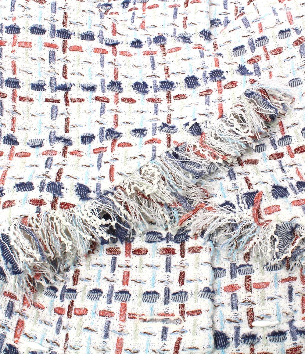 シャネル ノーカラーツイードジャケット P58330V44229 レディース SIZE 36 (S) CHANEL