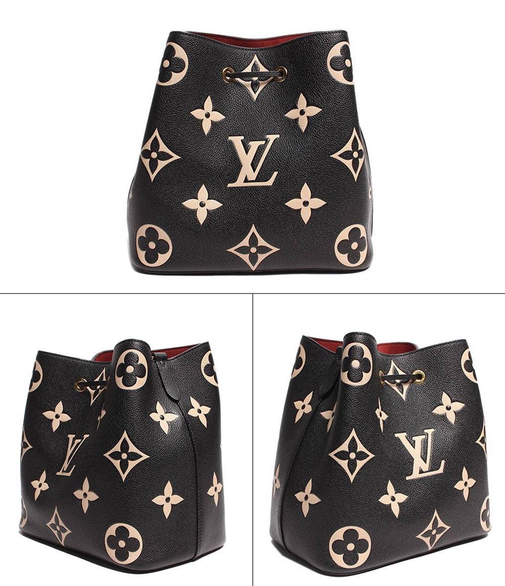 ルイ・ヴィトン レザーハンドバッグ ショルダーバッグ ゴールド金具 ネオノエ MM バイカラーモノグラム・アンプラント M45497 レディース