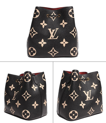 ルイ・ヴィトン レザーハンドバッグ ショルダーバッグ ゴールド金具 ネオノエ MM バイカラーモノグラム・アンプラント M45497 レディース