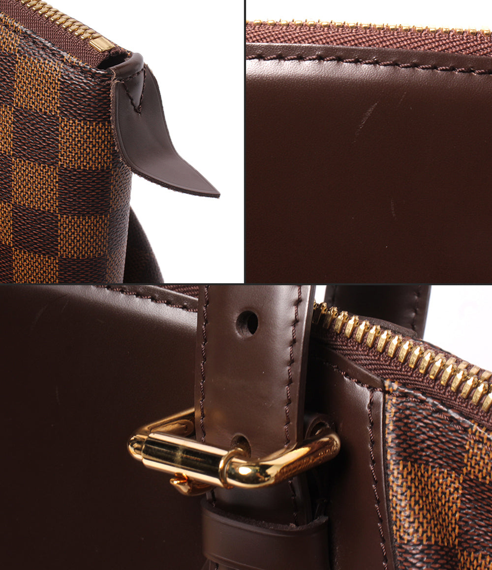 美品 LOUIS VUITTON トートバッグ ヴァローナGM ダミエ エベヌ N41119 レディース ルイ・ヴィトン