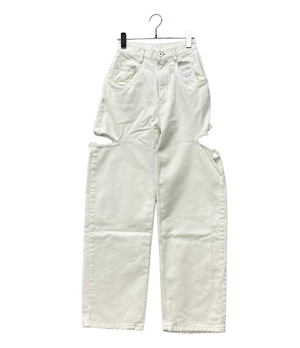Maison Margiela スラッシュディテール デニムパンツ S51LA0106 S47399 レディース SIZE 36 (S) メゾンマルジェラ