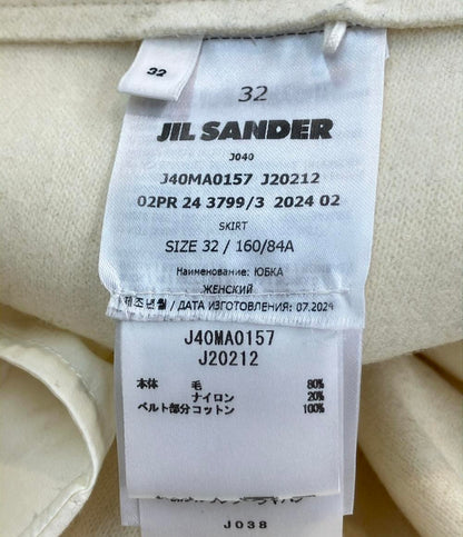 JIL SANDER バックルベルトラップスカートCANNOLO J40MA0157 レディース SIZE 32 (XS) ジルサンダー