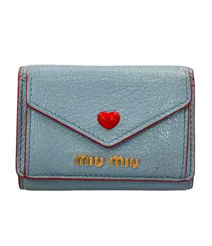ミュウミュウ 三つ折り財布 MADRAS LOVE レディース MIUMIU – Rehello 
