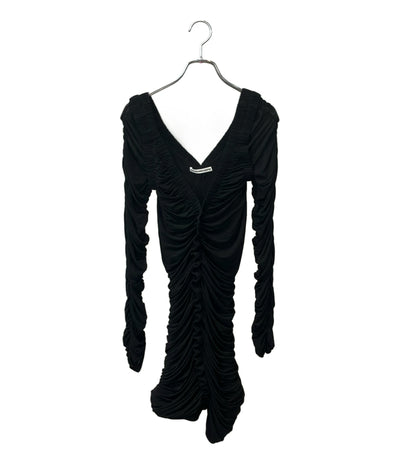 美品 Alexander Wang 長袖ワンピース ルシュドロングスリーブミニドレス 1CC2256770 レディース SIZE M アレキサンダーワン