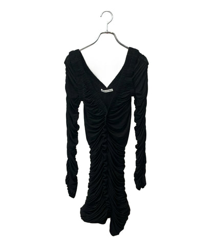 美品 Alexander Wang 長袖ワンピース ルシュドロングスリーブミニドレス 1CC2256770 レディース SIZE M アレキサンダーワン