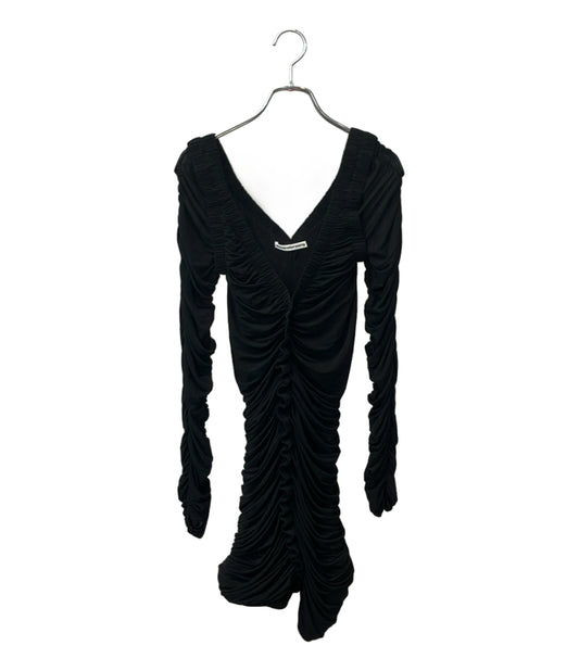美品 Alexander Wang 長袖ワンピース ルシュドロングスリーブミニドレス 1CC2256770 レディース SIZE M アレキサンダーワン