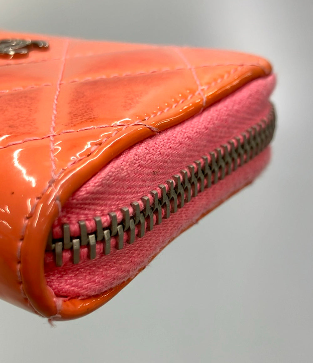 CHANEL カードケース エナメル マトラッセ レディース シャネル