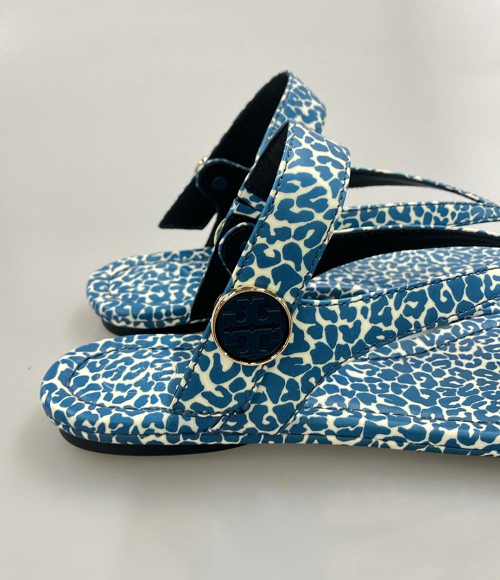 美品 Tory Burch サンダル レオパード柄 レディース SIZE 5.5 M トリーバーチ