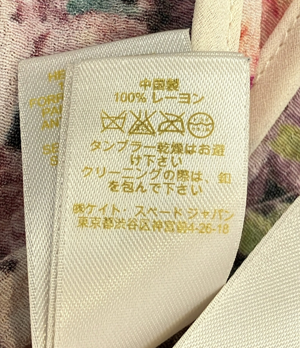 美品 ケイトスペード ノースリーブワンピース 花柄 レディース SIZE 2 (M) Kate Spade