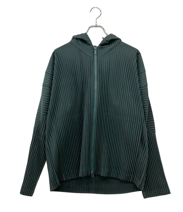 オムプリッセ　HOMME PLISPE フーディー HOMME PLISSE ISSEY MIYAKE ジップアップ パーカー メンズ SIZE 3 オム