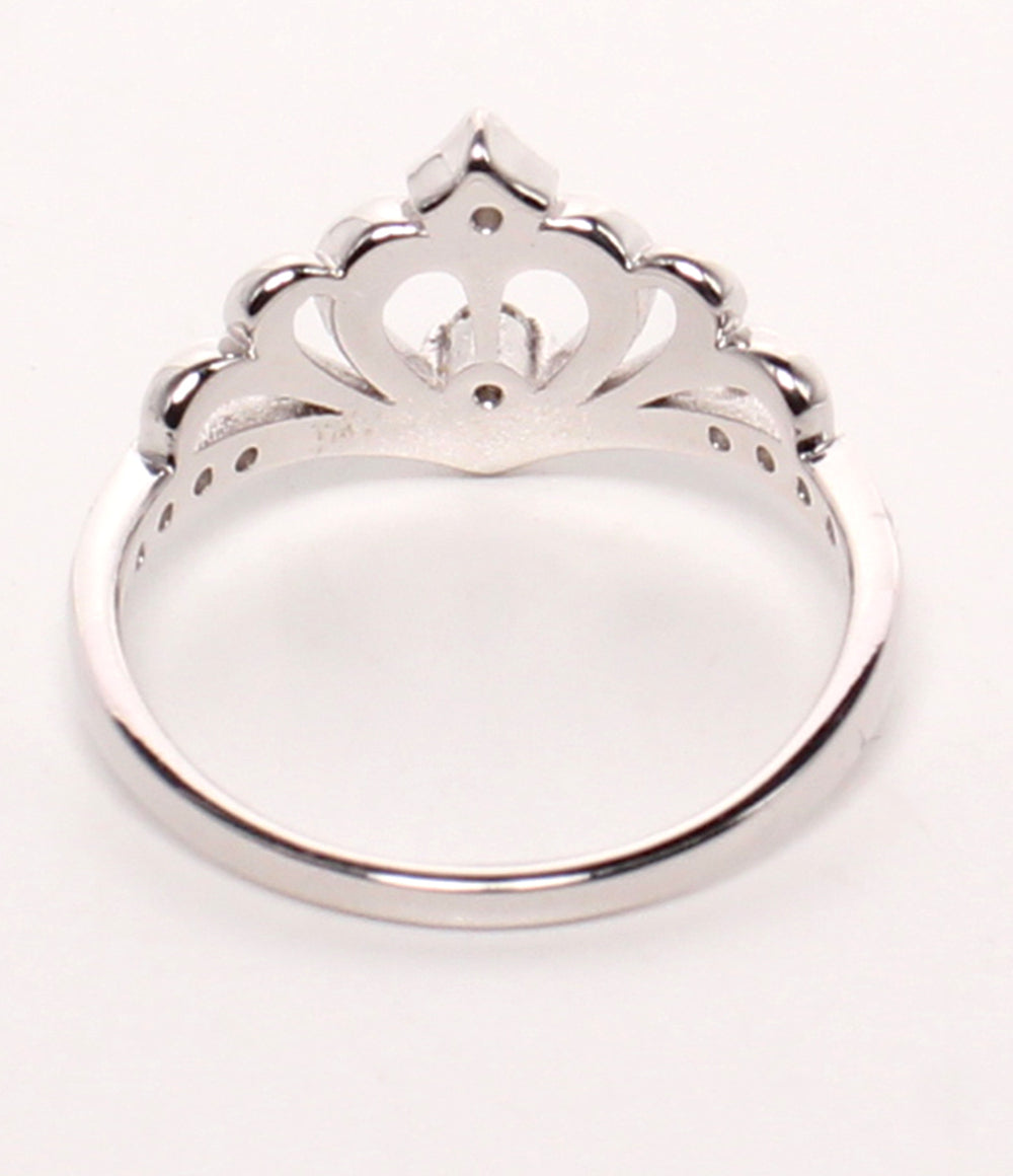 美品 Samantha Tiara リング 指輪 K18WG ダイヤ 0.09ct ティアラモチーフ レディース SIZE 7号 サマンサティアラ