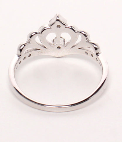 美品 Samantha Tiara リング 指輪 K18WG ダイヤ 0.09ct ティアラモチーフ レディース SIZE 7号 サマンサティアラ