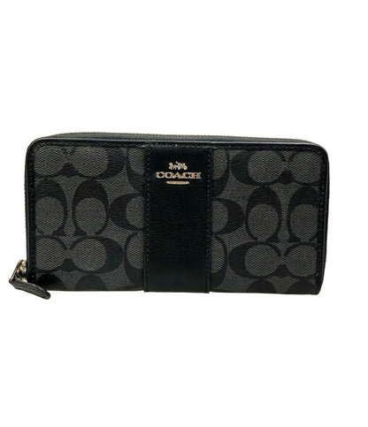 COACH ラウンドファスナー長財布 シグネチャー F54630 レディース コーチ