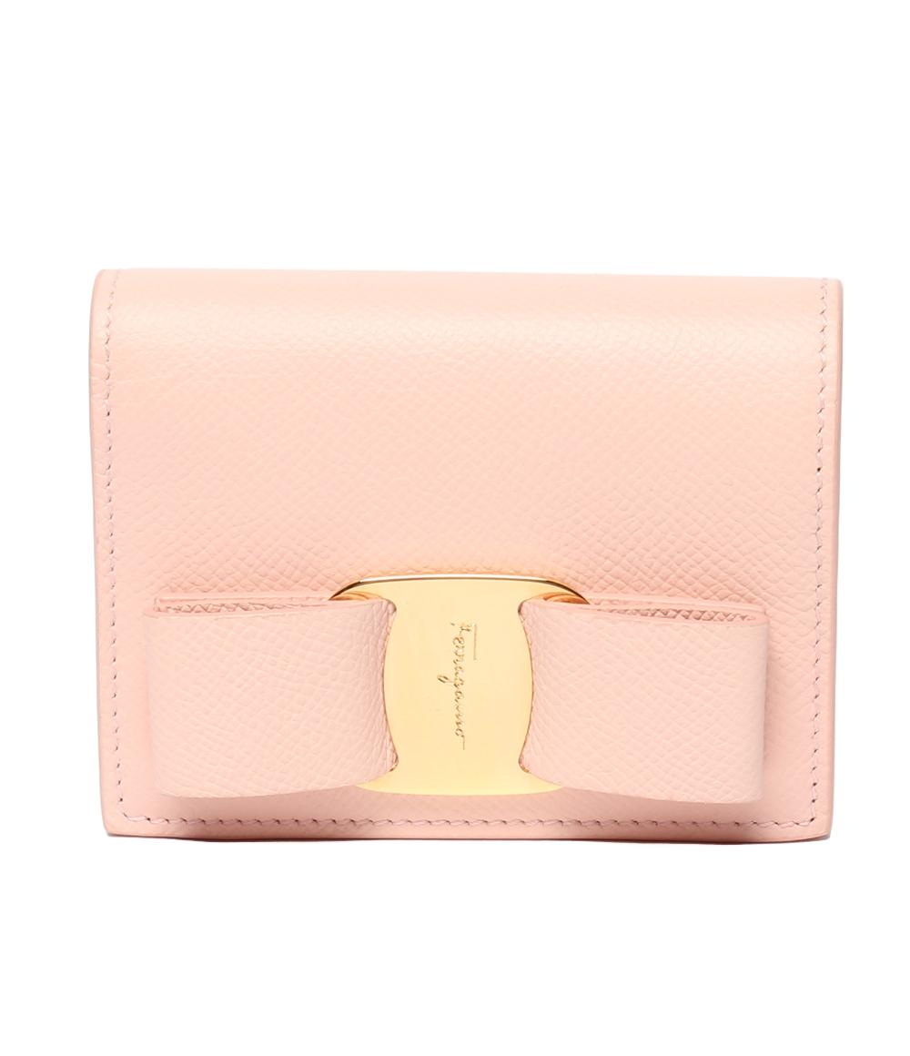 サルヴァトーレフェラガモ 二つ折り財布 ミニ財布 ヴァラ レディース Salvatore Ferragamo