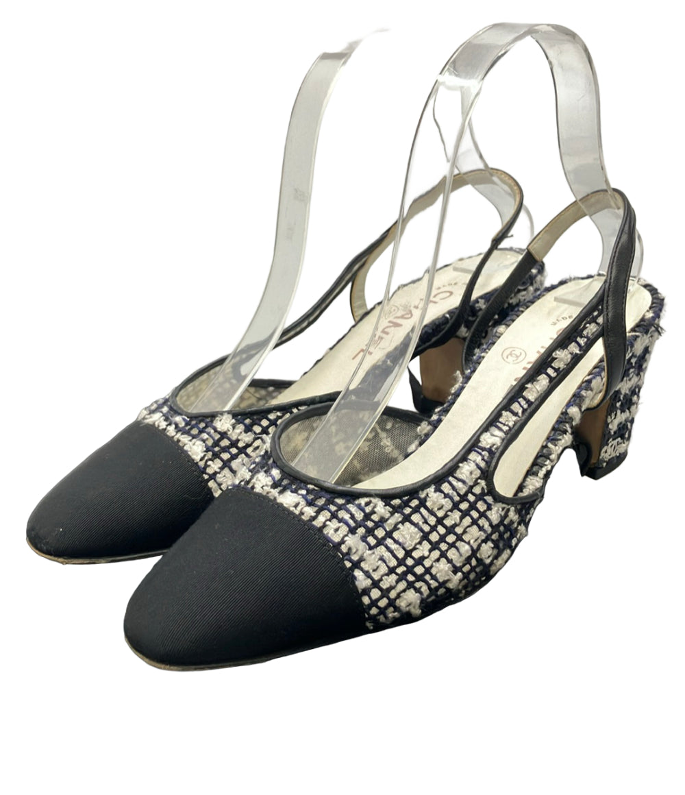 CHANEL スリングバックパンプス レディース SIZE 38 (25.5cm) シャネル