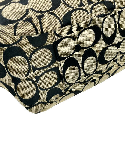 コーチ ハンドバッグ トートバッグ キャンバス レザー 皮革 シグネチャー F15146 レディース COACH