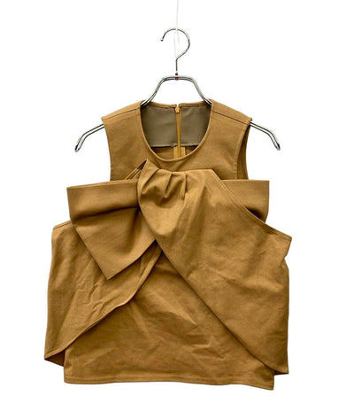 美品 cygne ノースリーブ リボントップス レディース SIZE 1 (S) シーニュ