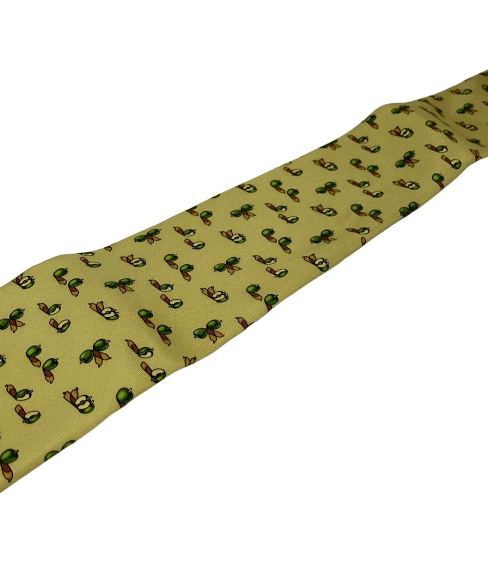 美品 サルヴァトーレフェラガモ ネクタイ シルク100% メンズ Salvatore Ferragamo