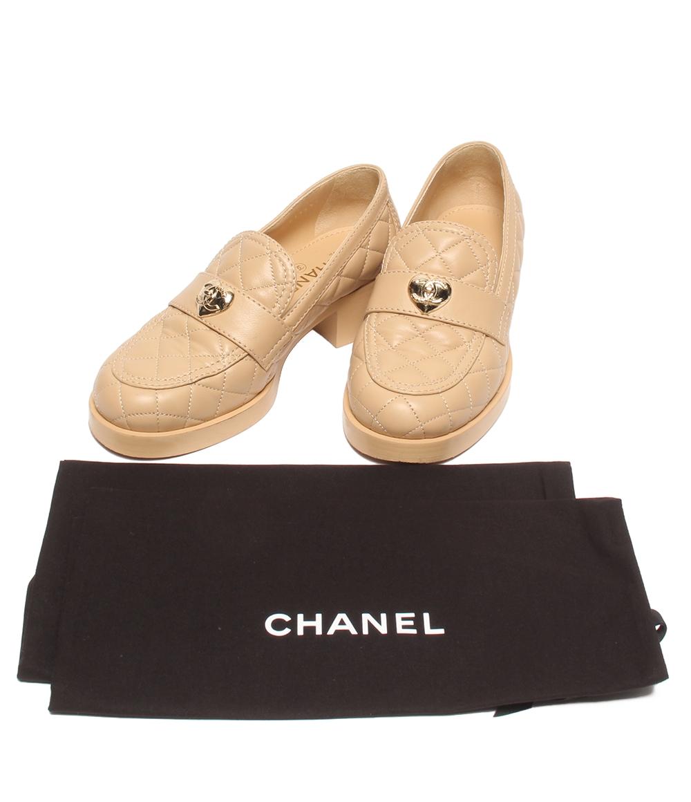 CHANEL ローファー マトラッセ ハートターンロック G39697 レディース SIZE 37.5 (L) シャネル