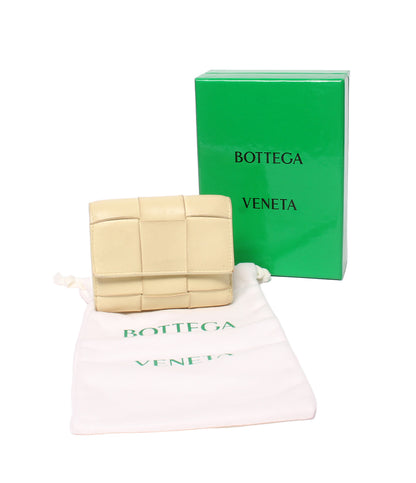 BOTTEGA VENETA 三つ折り財布 カセット マキシイントレチャート レディース ボッテガ・ヴェネタ