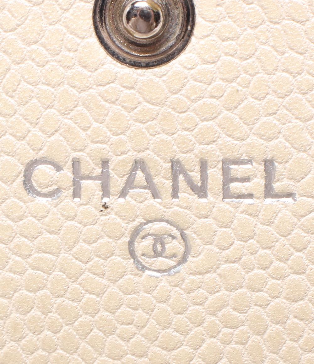 シャネル 長財布 キャビアパ－ル シルバー金具 マトラッセ レディース CHANEL