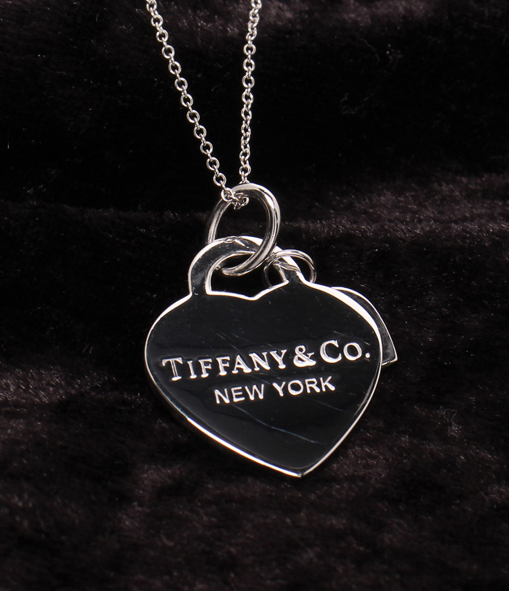 美品 Tiffany & Co. ネックレス K18  ダイヤ リターントゥティファニー ハートタグ 銀座 GINZA レディース ティファニー