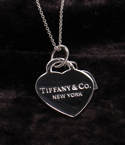 美品 Tiffany & Co. ネックレス K18  ダイヤ リターントゥティファニー ハートタグ 銀座 GINZA レディース ティファニー
