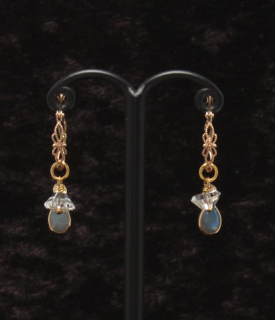 美品 アガット ピアス K10 レディース agete