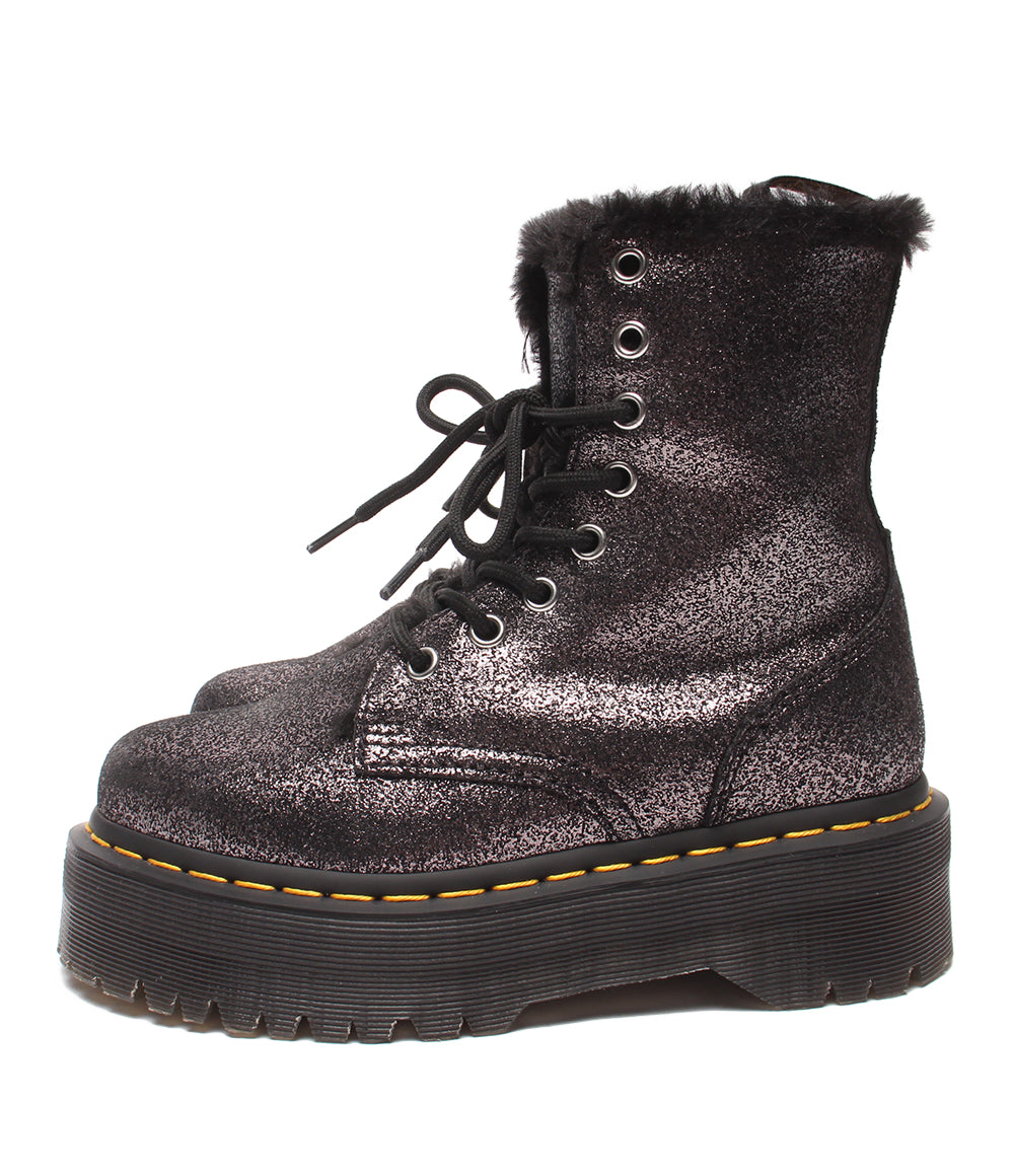 美品 Dr.Martens ショートブーツ ８ホール 厚底 ファー JADON FL レディース メンズ SIZE 3 (22cm) ドクターマーチン