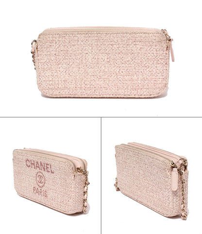 CHANEL チェーンウォレット ショルダーバッグ 肩掛け 斜め掛け ゴールド金具 27番台 レディース シャネル